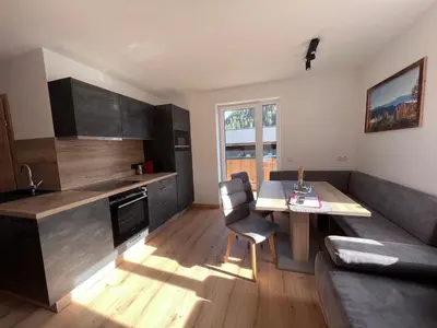 Küche/Küchenzeile in der Unterkunft Apartments Monika - Altenmarkt