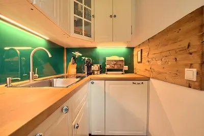 Küche/Küchenzeile in der Unterkunft Alpen Apartment Werfenweng - Ruhe - Pool