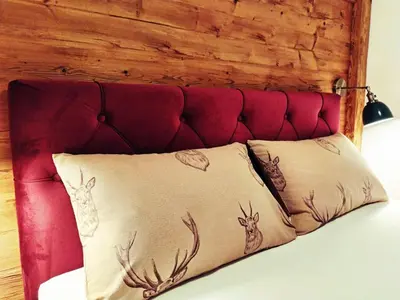 Ein Bett oder Betten in einem Zimmer der Unterkunft Alpen Apartment Werfenweng - Ruhe - Pool