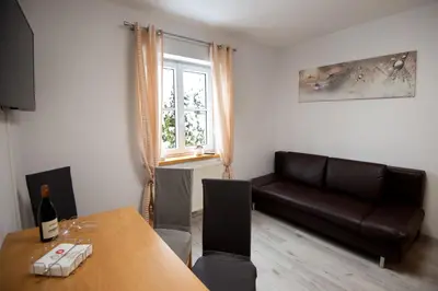 Ein Sitzbereich in der Unterkunft Apartmenthaus HAUS Gipfelglück Apartment DOCHSTOA