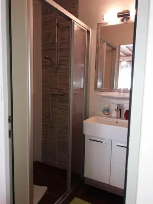 Ein Badezimmer in der Unterkunft Pfeifferhof