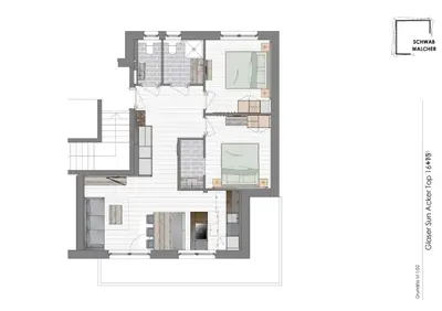 Grundriss der Unterkunft Sun Side by Schladming-Appartements