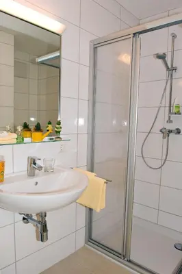 Ein Badezimmer in der Unterkunft Ferienwohnungen - Boarding Wohnungen Sonnenhof