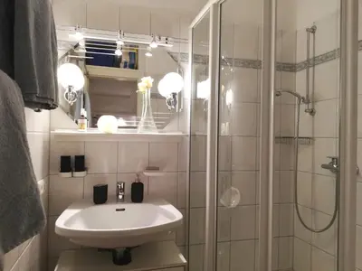 Ein Badezimmer in der Unterkunft Lebensfreude Appartement