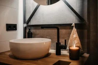 Ein Badezimmer in der Unterkunft Aparthotel Rubinius