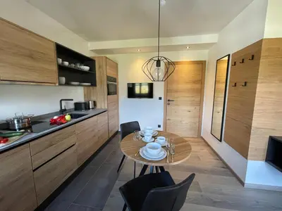 Küche/Küchenzeile in der Unterkunft HAUSZEIT APPARTEMENTS