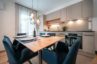 Küche/Küchenzeile in der Unterkunft Das Conrad by Schladming-Appartements