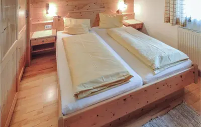 Ein Bett oder Betten in einem Zimmer der Unterkunft Ferienwohnung Im Landhausstil
