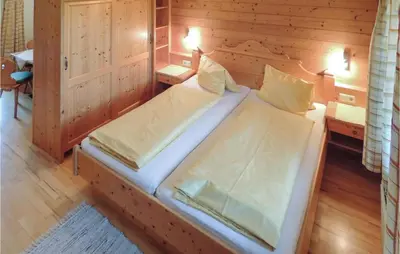 Ein Bett oder Betten in einem Zimmer der Unterkunft Ferienwohnung Im Landhausstil