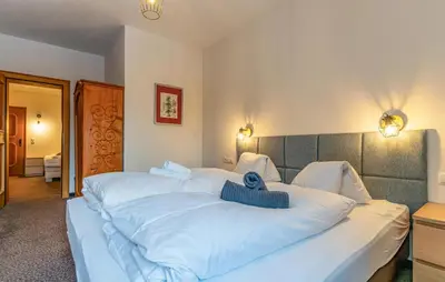 Ein Bett oder Betten in einem Zimmer der Unterkunft Attraktive Ferienwohnung Wagr