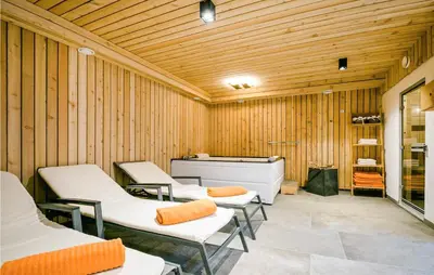 Ein Sitzbereich in der Unterkunft Ferienwohnung - Wagrain