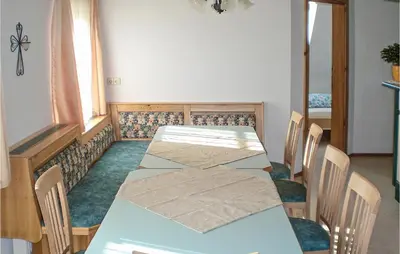 Ein Bett oder Betten in einem Zimmer der Unterkunft Ferienwohnung Mit Infarotkabi