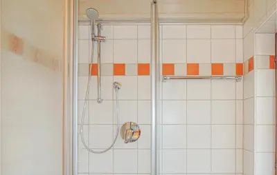 Ein Badezimmer in der Unterkunft Ferienwohnung Mit Badeteich