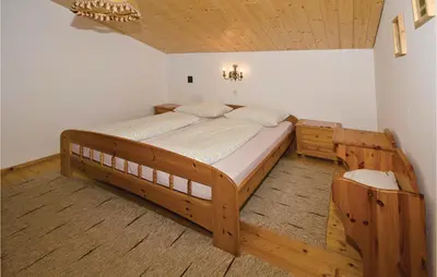Ein Bett oder Betten in einem Zimmer der Unterkunft Gemuetliche Ferienwohnung