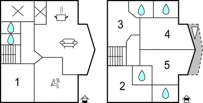 Grundriss der Unterkunft Ferienhaus Mit Sauna