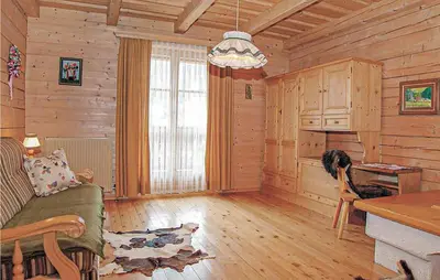 Ein Sitzbereich in der Unterkunft Ferienhaus In Ruhiger Lage