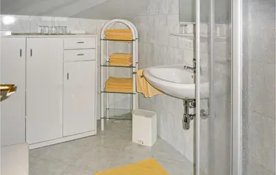 Ein Badezimmer in der Unterkunft Ferienhaus In Ruhiger Lage