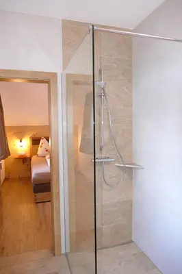 Ein Bett oder Betten in einem Zimmer der Unterkunft Ferienhaus Weißpriach