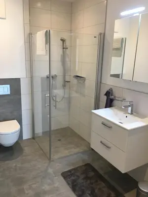 Ein Badezimmer in der Unterkunft Appartement Melanie