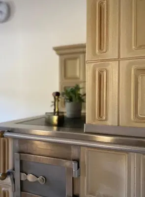 Küche/Küchenzeile in der Unterkunft Apartment Bergfeeling