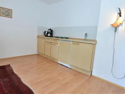 Küche/Küchenzeile in der Unterkunft Haus Leitzinger OG2