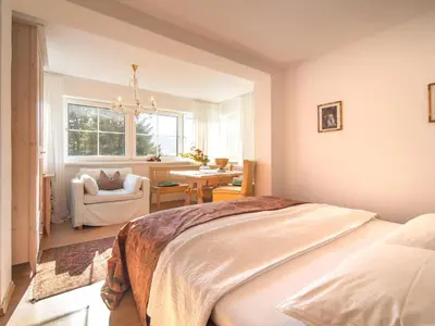 Ein Bett oder Betten in einem Zimmer der Unterkunft Landhaus Leitzinger OG1