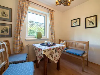 Ein Sitzbereich in der Unterkunft Landhaus Leitzinger EG1