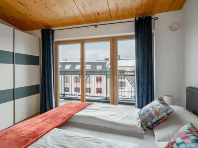Ein Bett oder Betten in einem Zimmer der Unterkunft Apartment Penthouse 1 by Interhome
