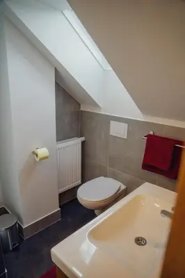 Ein Badezimmer in der Unterkunft Aberle Apartments