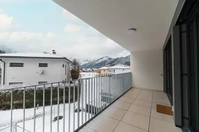 Ein allgemeiner Bergblick oder ein Berglick von der Ferienwohnung aus