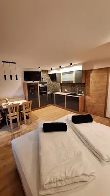 Küche/Küchenzeile in der Unterkunft Landhaus Alpin