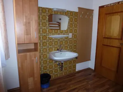 Ein Badezimmer in der Unterkunft Ferienhaus Teigi