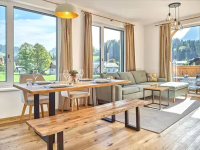 Ein Sitzbereich in der Unterkunft Panorama Lodge Auszeit 205