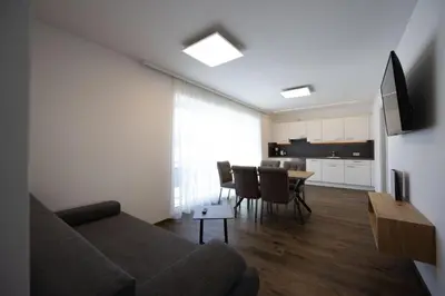 Küche/Küchenzeile in der Unterkunft Appartement Hammerrain