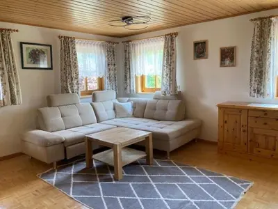 Ein Sitzbereich in der Unterkunft Appartement Landhäusl
