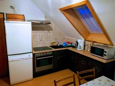 Küche/Küchenzeile in der Unterkunft Gästehaus Deisl