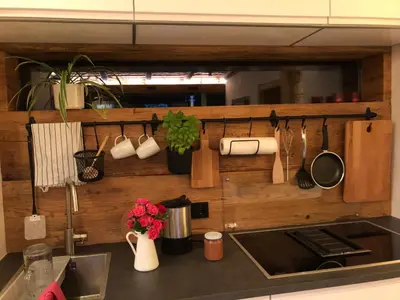 Küche/Küchenzeile in der Unterkunft Apartment Stillleben Luxus für die Seele