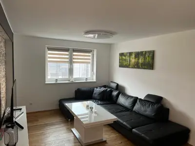 Ein Sitzbereich in der Unterkunft Ferienhaus Gmunden