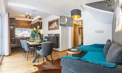Küche/Küchenzeile in der Unterkunft Alpenlodge Bad Mitterndorf mit Privat Sauna
