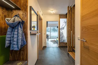Ein Bett oder Betten in einem Zimmer der Unterkunft Alpenlodge Bad Mitterndorf mit Privat Sauna