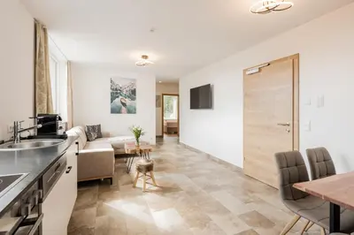 Küche/Küchenzeile in der Unterkunft Granit Appartements