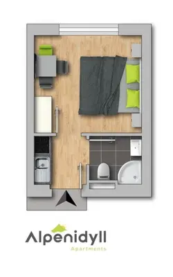Grundriss der Unterkunft City Dream 2 by Alpenidyll Apartments