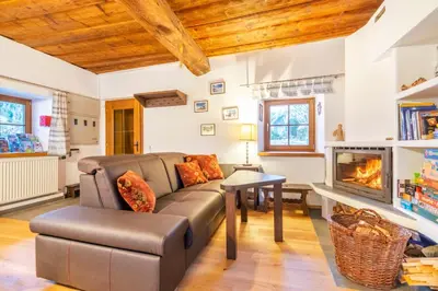 Ein Sitzbereich in der Unterkunft Ferienhaus Alte Mühle Hohentauern
