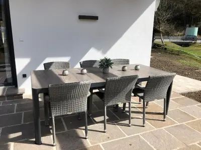 Ein Patio oder anderer Außenbereich in der Unterkunft Bergmoment Apartments
