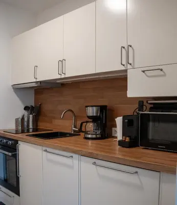 Küche/Küchenzeile in der Unterkunft Apartment Seezeit