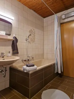 Ein Badezimmer in der Unterkunft Almhof Grub