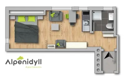 Grundriss der Unterkunft City Life 5 by Alpenidyll Apartments