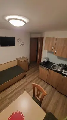 Küche/Küchenzeile in der Unterkunft Appartement Haus Burgblick