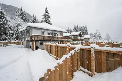 Ferienwohnung Weiß im Winter
