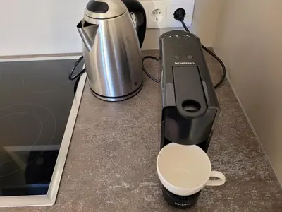Kaffee-/Teezubehör in der Unterkunft Ferienwohnung Kerstin